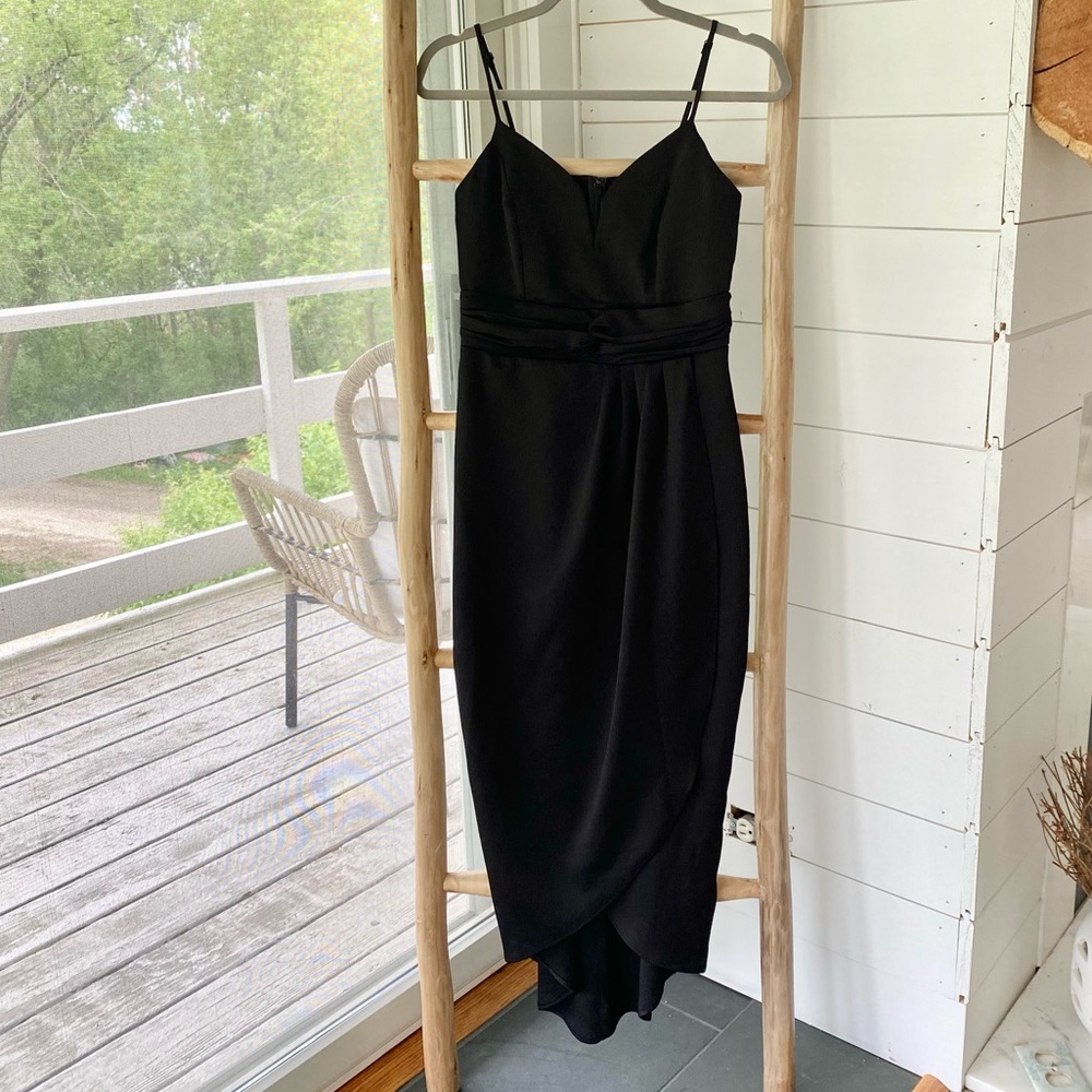 Express tulip hem midi dress